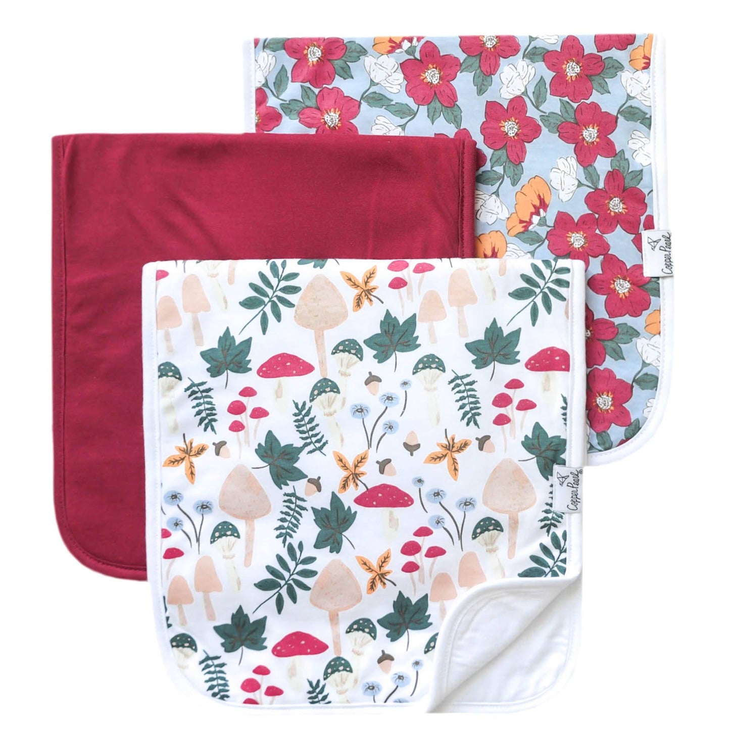 Copper Pearl Burp Cloths
