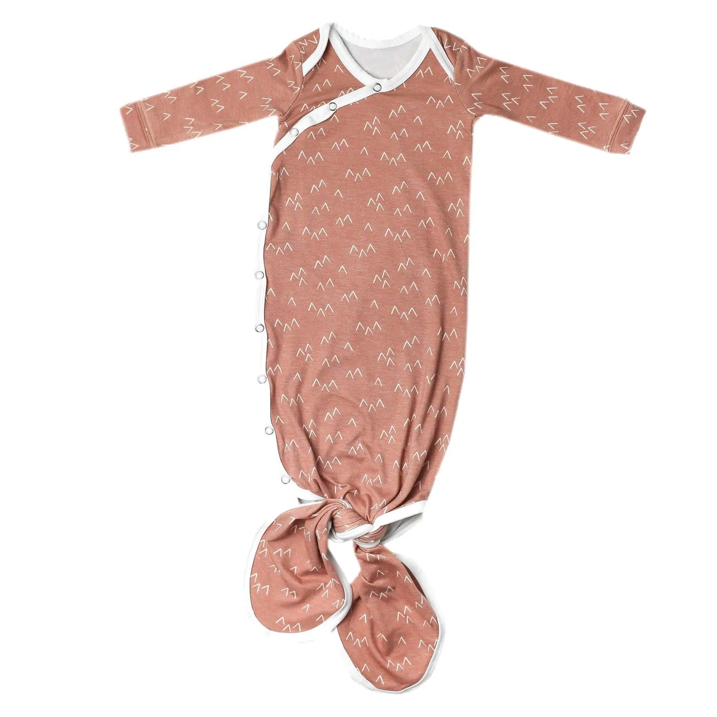 Copper Pearl Newborn Knotted Gowns