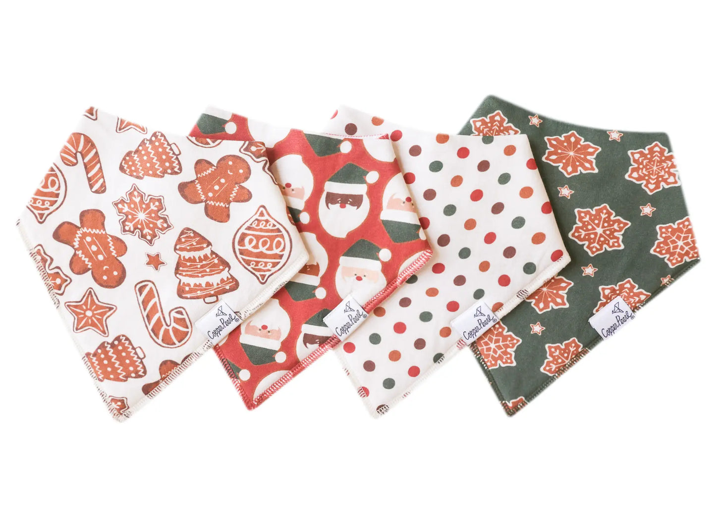Copper Pearl Bandana Bibs