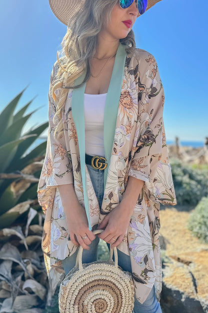 Floral Printed Kimono