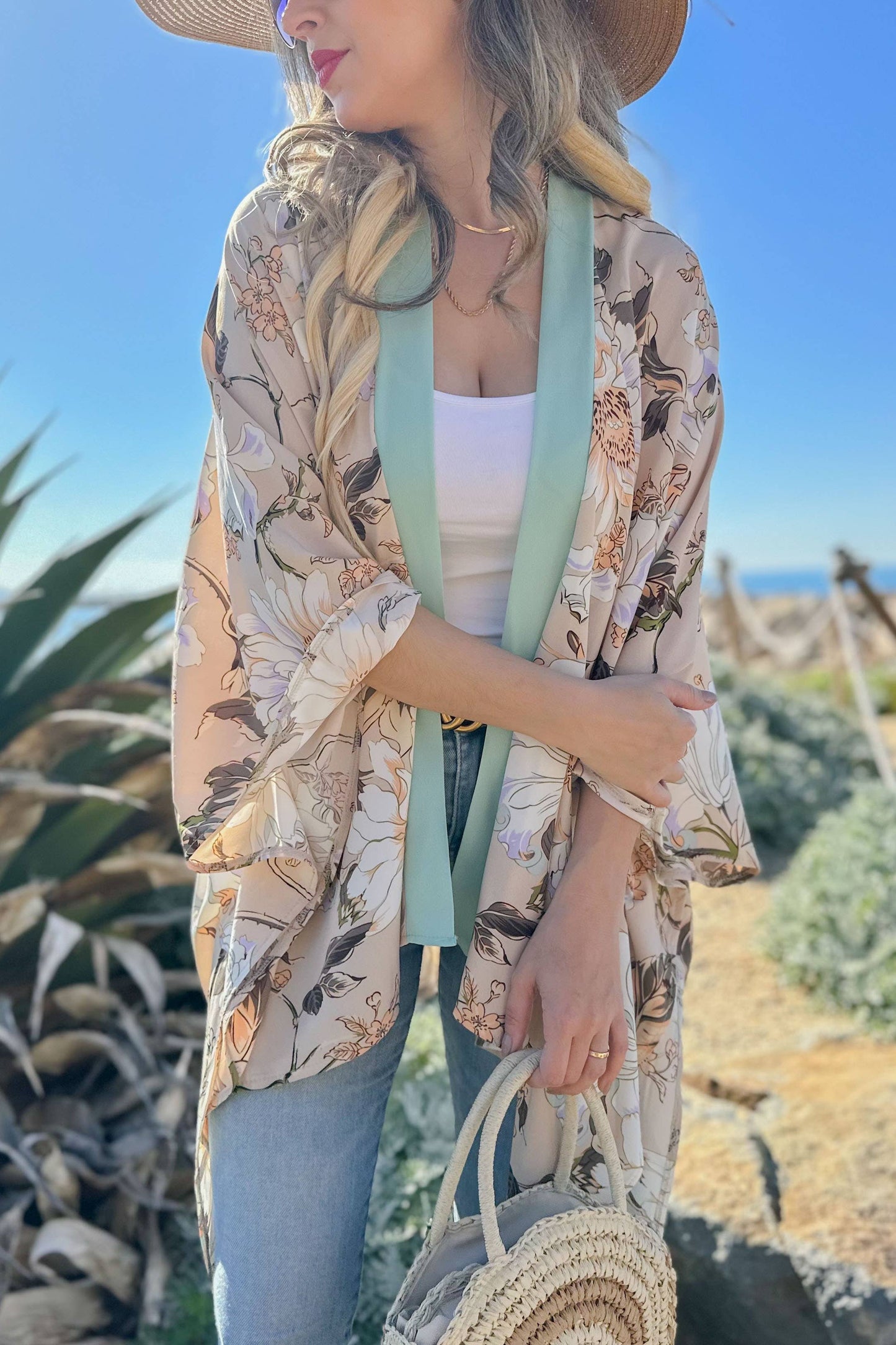 Floral Printed Kimono