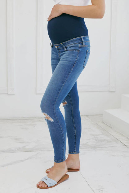 KanCan Distressed Maternity Jean