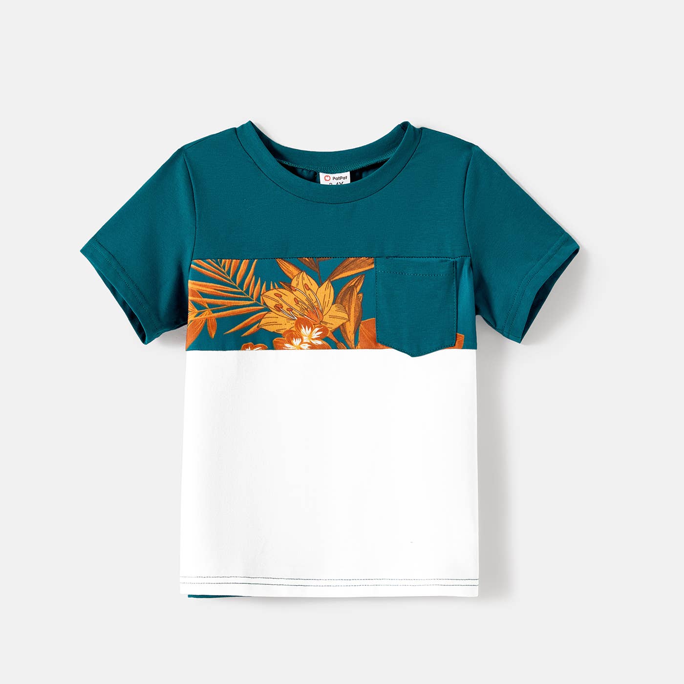 Boys Green Spliced Tee