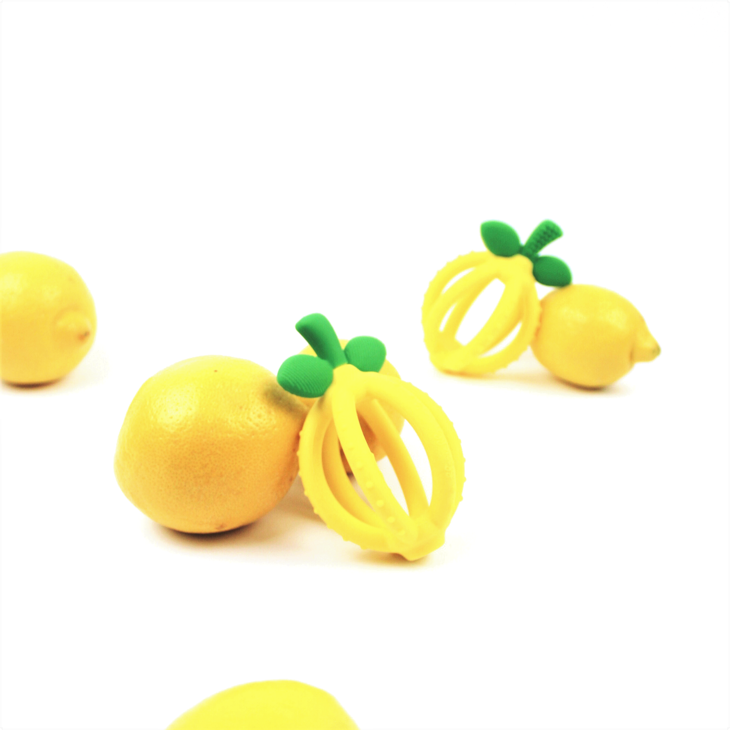 Bitzy Biter™ Teething Ball Baby Teether: Lemon