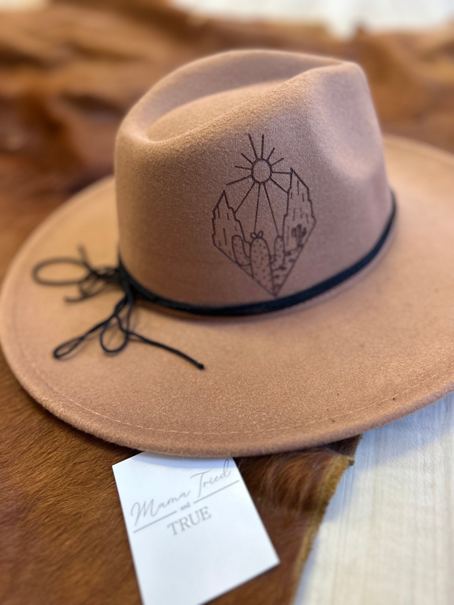 Desert Scene Felt Hat