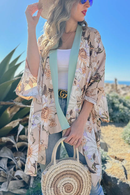 Floral Printed Kimono