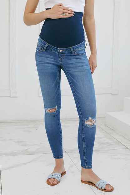 KanCan Distressed Maternity Jean