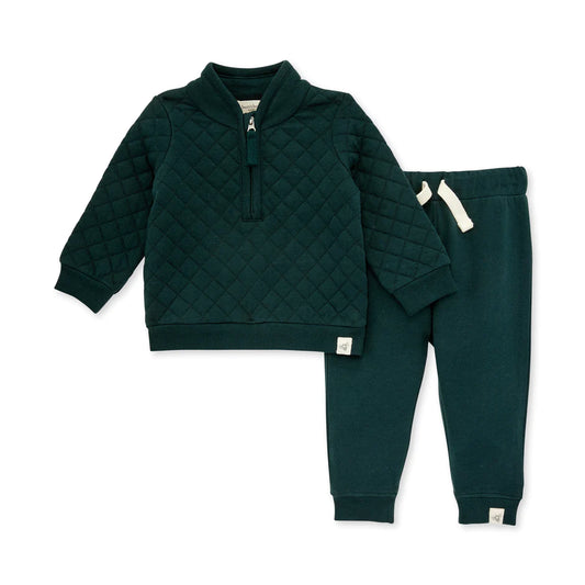 Burt’s Bees Quilted Jersey Top & Pant Set