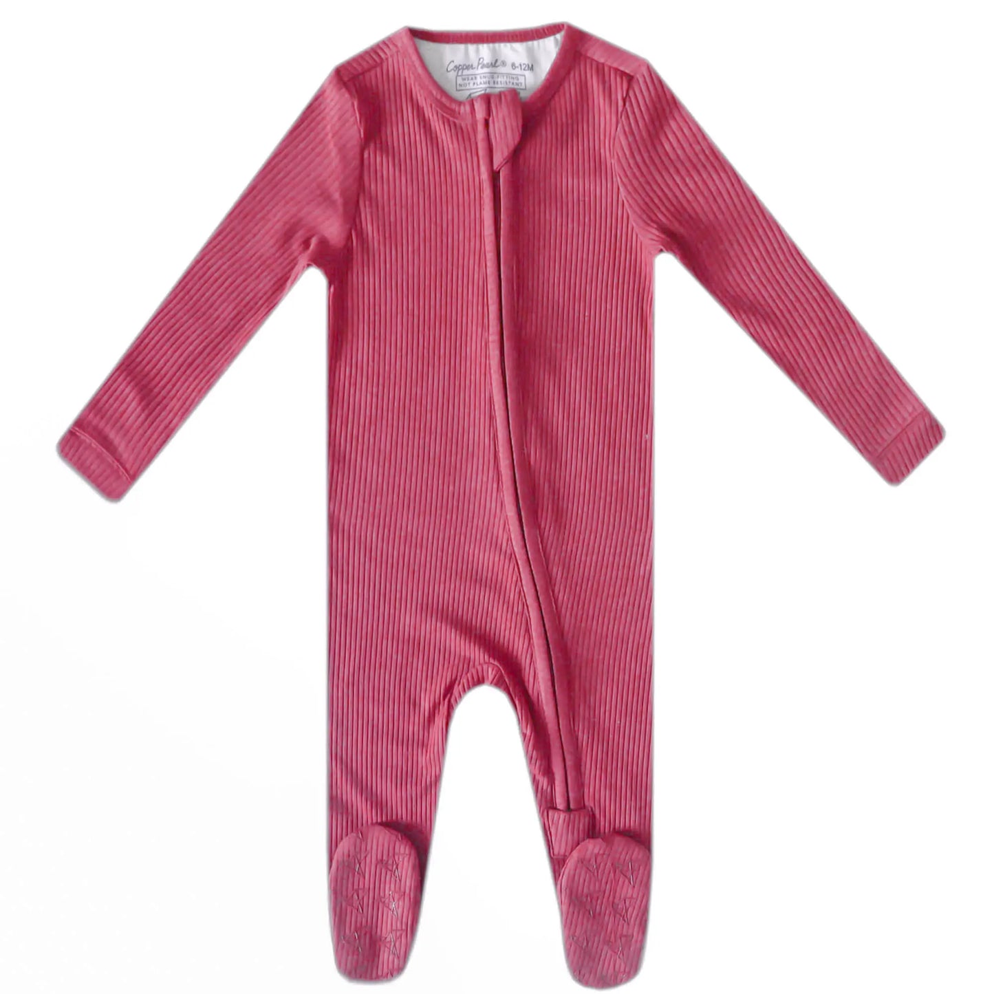 Copper Pearl Newborn Zip Up Footies