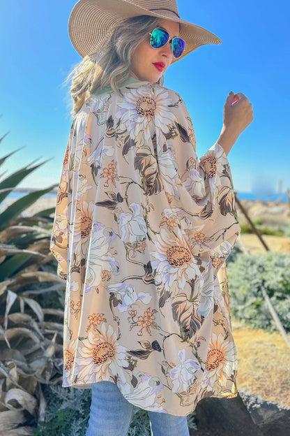 Floral Printed Kimono