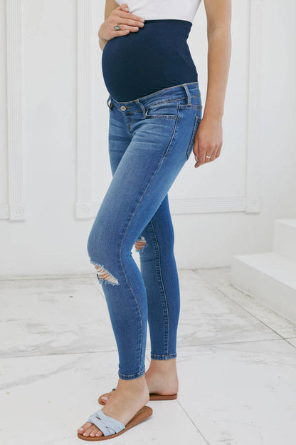 KanCan Distressed Maternity Jean