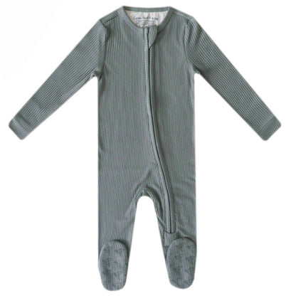 Copper Pearl Newborn Zip Up Footies