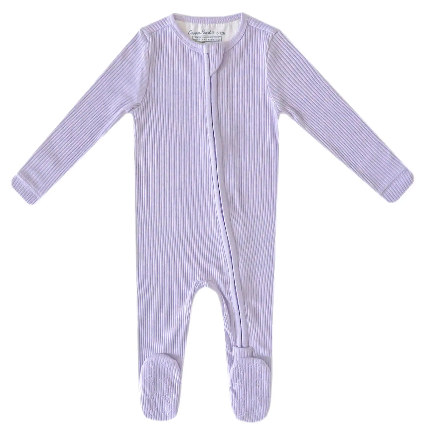 Copper Pearl Newborn Zip Up Footies