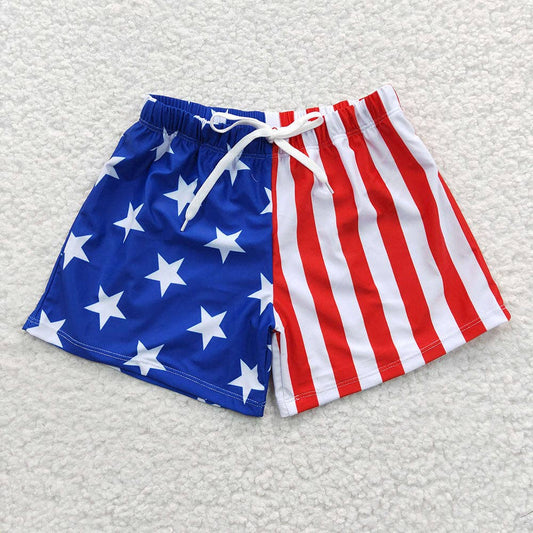 Baby Boys 4th Of July Star Western Trunks Swimsuits
