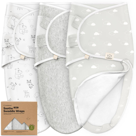 3pk Soothe Zippy Baby Swaddles 0-3 Months