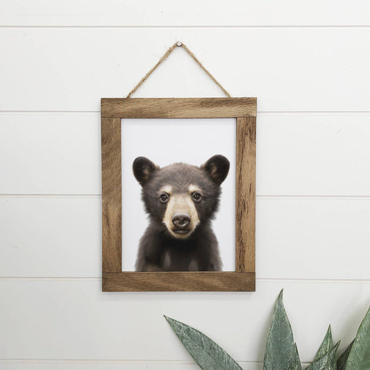 Baby Bear Wood Sign Cute Animal Nursery Wall Art