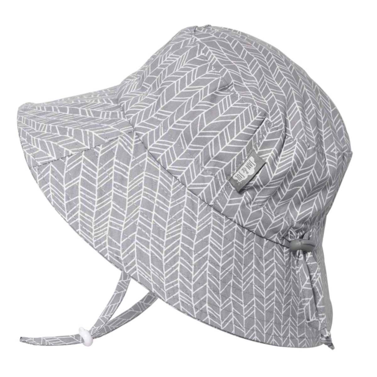 Grey Herringbone | Cotton Bucket Hat