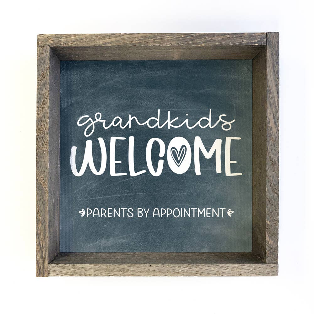 Funny Sign Decor for Grandma's House - Grandkids Welcome