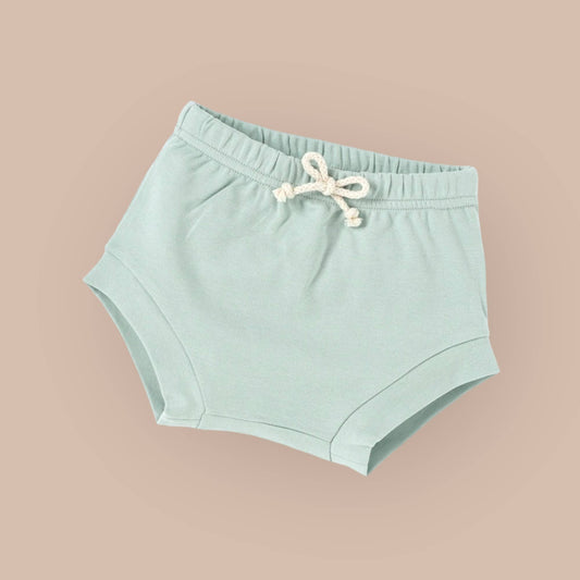 Blue Organic Cotton Bloomer Shorts: Stylish Summer Wear
